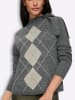 Heine Pullover in anthrazit-sand-gemustert