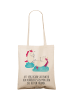Mr. & Mrs. Panda Tragetasche Einhorn Sekt mit Spruch in Creme