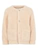 name it Mädchen Teddy Stickjacke in Beige