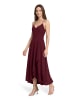Vera Mont Abendkleid mit Volant in Deep Dahlia