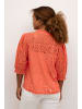 Cream Bluse kurzarm CRKaspis A-shape in Hot Coral