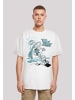 F4NT4STIC Heavy Oversize T-Shirt Tom und Jerry Summer Shark in weiß