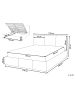 Beliani Bettgestell BOUSSE in Grau - (W) 170 x (H) 80 x (L) 220 cm