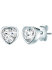 Rafaela Donata Ohrstecker Herz Sterling Silber Zirkonia in silber