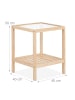 relaxdays Beistelltisch in Natur - (B)40 x (H)50 x (T)40 cm