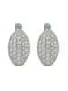 Adeliás Damen Ohrringe – Klappcreole aus 925 Silber in silber