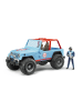 bruder Bruder 02541 Jeep Cross Country racer blau mit Rennfahrer in Blau ab 3 Jahre