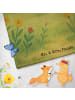 Mr. & Mrs. Panda Handtuch Hund Dogge Design mit Spruch in Grau Pastell