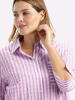 sheego 3/4-Arm-Bluse in orchidee-weiß-gestreift