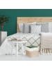 relaxdays 4 x Aufbewahrungskorb in Beige/ Weiß - (B)33 x (H)33 x (T)33 cm