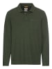 Camel Active Langarm Poloshirt aus zertifiziertem Organic Cotton in Grün