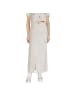 JACQUELINE de YONG Zweifarbig Beige Viskose Langer Rock