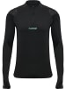 Hummel Halbreißverschluss Jacke Daumenlöcher Hmlblaze26 Herren in BLACK