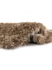 44 Cats Moderner Hochflorteppich 120 cm rund beige in beige