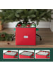 relaxdays Weihnachtskugel-Aufbewahrungsbox in Rot/ Grün - (B)33 x (H)33 x (T)33 cm