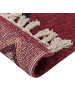 Beliani Kurzflor SIIRT in Rot/Beige/Schwarz - (W) 140 x (H) 1.5 x (L) 200 cm