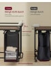 VASAGLE Wäschekorb Stevie in Schwarz-Braun - (B)33 x (H)79.5 x (T)72.4 cm