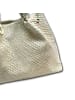 Florence Florence Handtasche, Umhängetasche Leder beige ca. 31cm