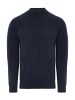 Threadbare Strickpullover THB LUXE Jumper Perrot Turtle Neck in blau-schwarz