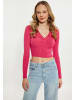 myMo Cropped Cardigan in PINK