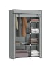 HOMCOM Stoffschrank in Grau 103L x 43B x 162,5H cm