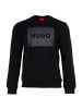 HUGO Sweatshirt in Schwarz/Schwarz