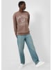 QS Sweatshirt  in  86D0_braun