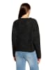 CARTOON Basic-Pullover mit Rundhalsausschnitt in Anthracite Melange