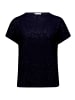 Betty Barclay Strukturshirt mit hohem Kragen in dunkelblau