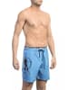 Bikkembergs Hellblau Schwarz Polyester Herren Badeanzug