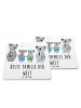 Mr. & Mrs. Panda Coaster Koala Familie zwei mit Spruch in Weiß