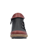 rieker Niedrige Sneakers aus Smoke-Leder Schwarz