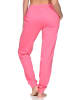 NORMANN Damen Pyjama Hose lang Mix & Match in pink