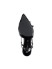 Tamaris Lederpumps mit Absatz Schwarz