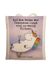 Mr. & Mrs. Panda Schultasche Einhorn Blümchentail Design mit Spruch in Weiß