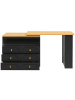 ABRIHOME Ausziehbarer Sideboard mit 360° Drehfunktion und Stauraum in Schwarz