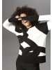 Aniston SELECTED Strickpullover in schwarz-offwhite