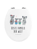 Mr. & Mrs. Panda Klodeckel Koala Familie zwei mit Spruch in Weiß