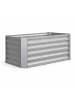 VCM  Metall Hochbeet Gartenbeet 180x90 Galdo L in Silber
