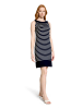 Betty Barclay Sommerkleid ohne Arm in Dunkelblau/Weiß