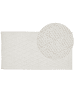 Beliani Kurzflor ERZIN in Weiß - (W) 80 x (H) 0.7 x (L) 150 cm
