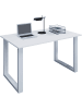 VCM  Schreibtisch Bürotisch Computertisch 140x50 Lona U in Weiß / Weiß