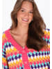 myMo Cardigan in pink multicolor