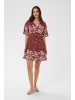 Kaffe Kleid KArosine Tight fit in Henna Border Flower