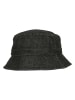  Flexfit  Flexfit Unisex Denim Bucket Hat in black/grey