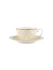 Villeroy & Boch Frühstückstasse mit Untertasse Ivoire 310 ml weiß-gold in weiß-gold