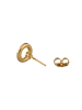IZIA Women Butterfly Clutch Earrings in Rose Gold Pink