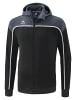 erima Change By Erima Trainingsjacke mit Kapuze in black grey/slate grey/weiß