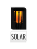 PROGARDEN Solarlampe in schwarz