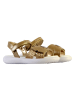 Calvin Klein Kinder-Sandalen mit Klettverschluss, Jeans-Optik, V3A2-8050 Grau